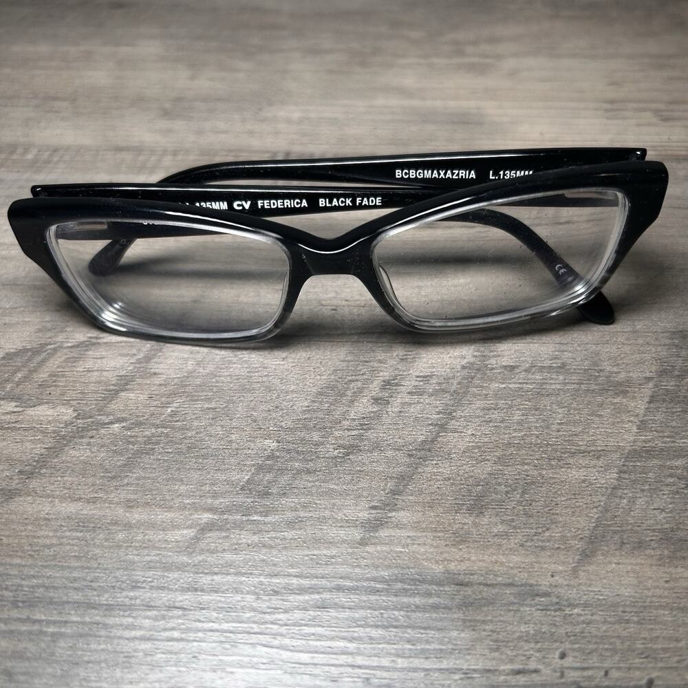 BCBG MAXAZRIA Federica Black Fade Womens Rectangle Frames 51 15 L.135MM